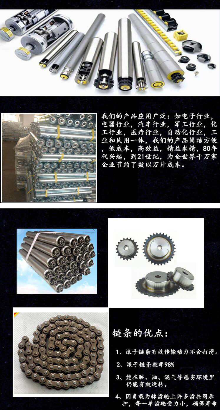 無(wú)動(dòng)力滾筒輸送機(jī)配件